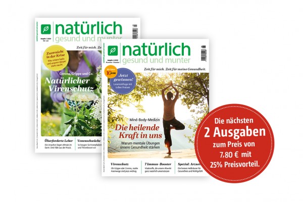 Schnupperabo mit 2 Ausgaben - 25% gespart!