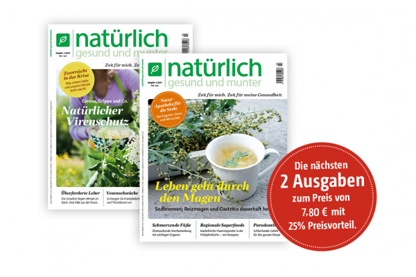 Schnupperabo mit 2 Ausgaben - 25% gespart!