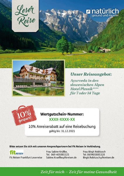 Ayurveda in Slowenien - Reisegutschein